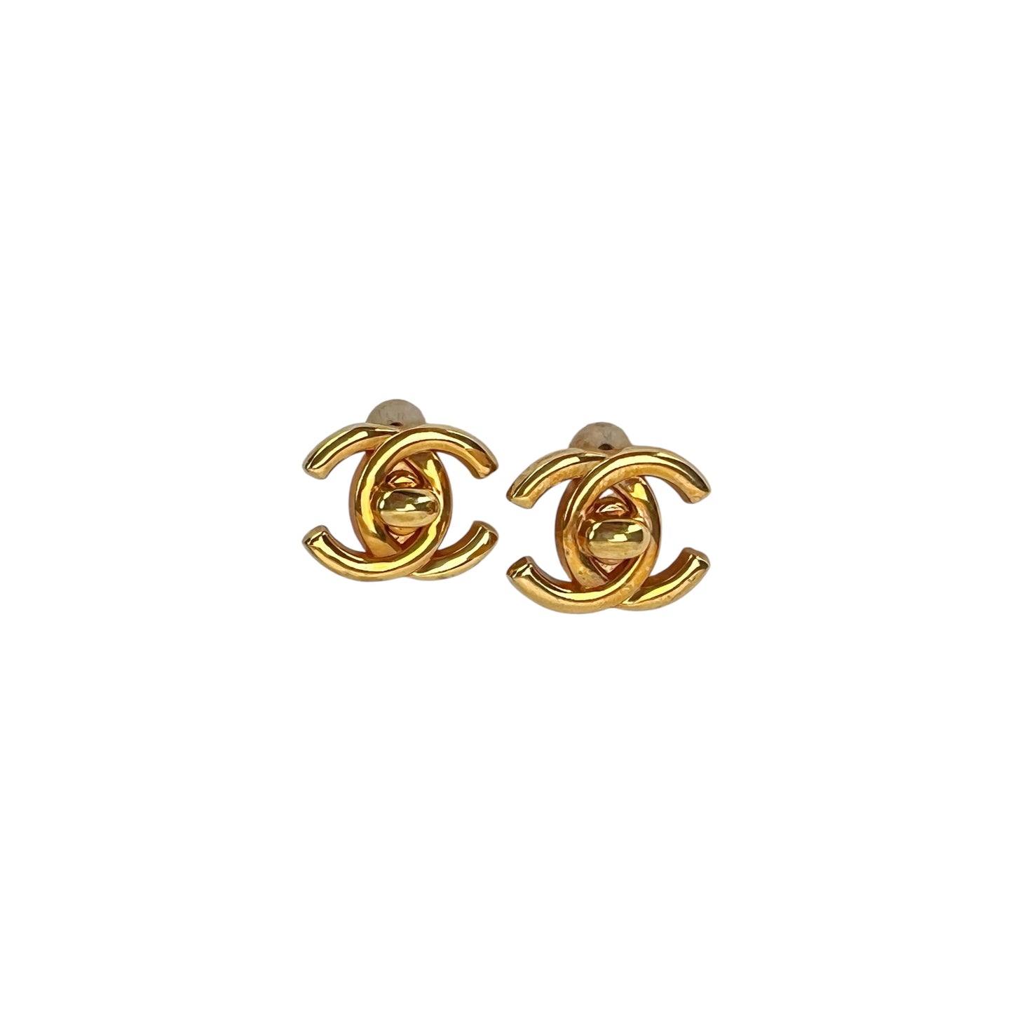 Chanel Vintage CC Earrings