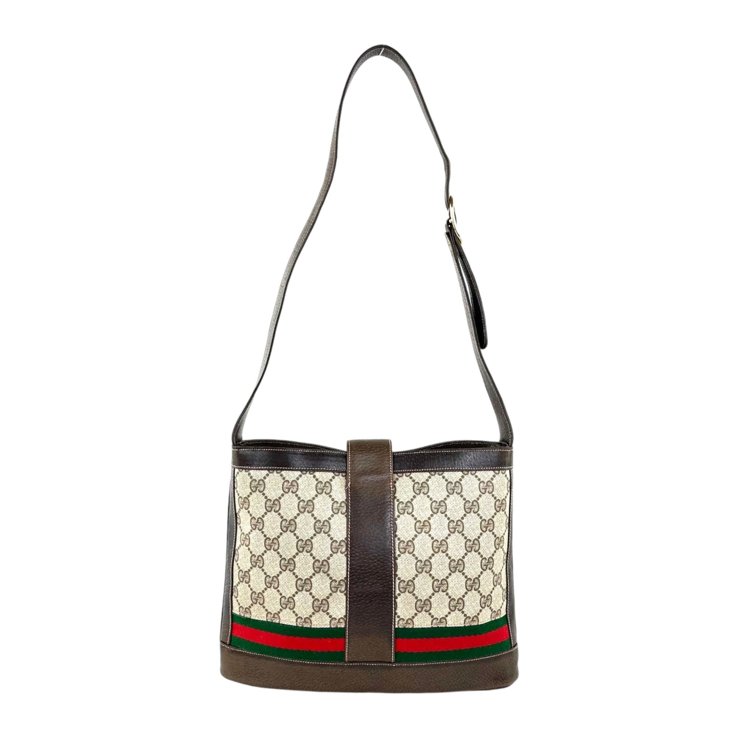 Gucci Vintage Monogram Sherry Line Shoulder Bag
