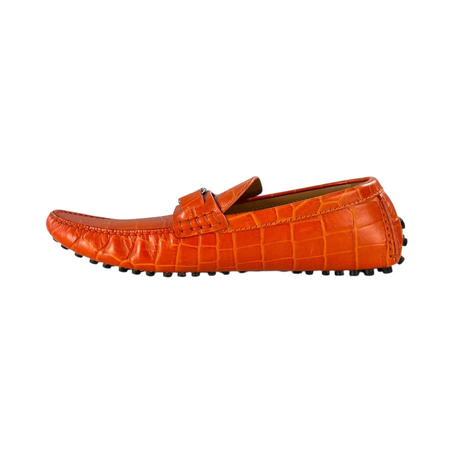 Louis Vuitton Croc-Embossed Loafers