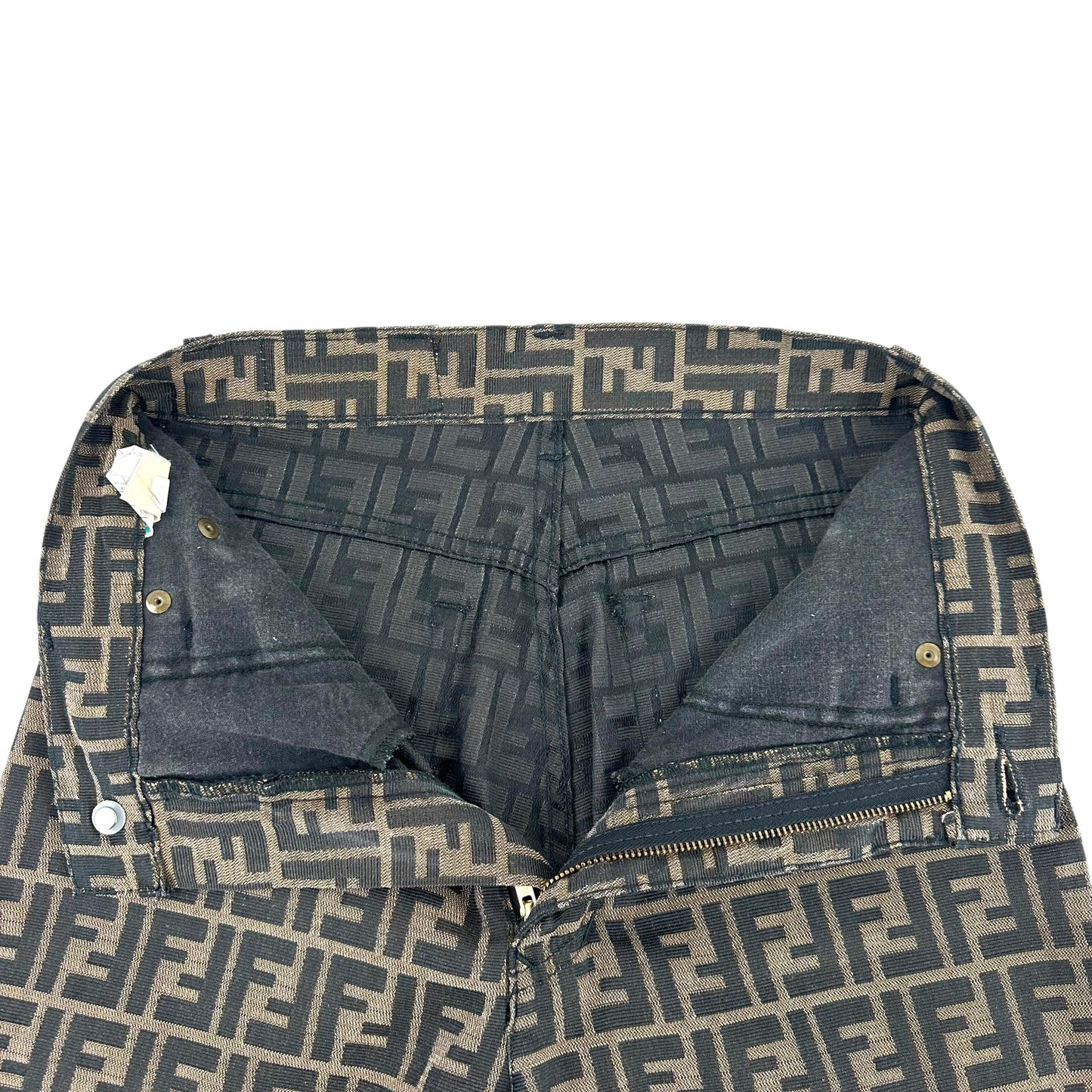 Fendi Vintage Zucca High-Waisted Pants