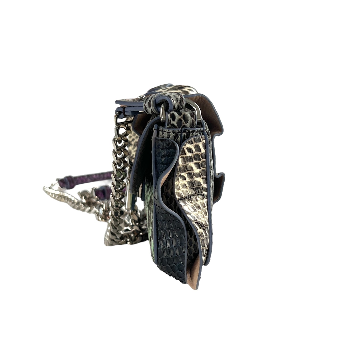 Fendi Python Mini MicroWaves Crossbody Bag