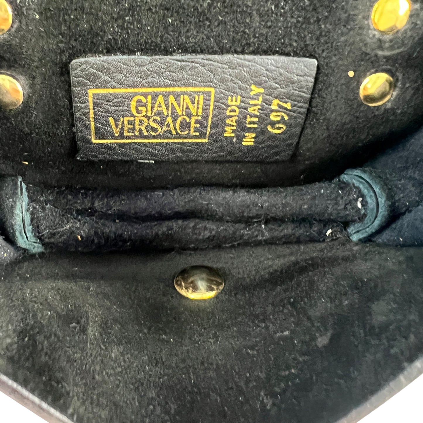 Versace Vintage Medusa Mini Leather Belt Bag