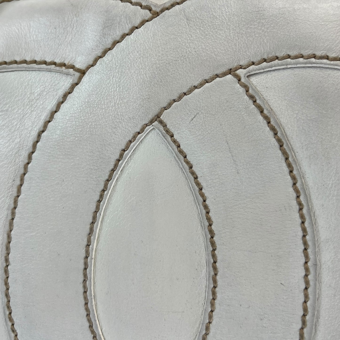 Chanel CC Stitched Leather Handbag