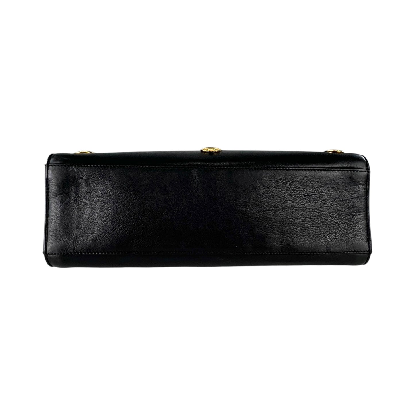 Versace Vintage Medusa Studded Shoulder Bag