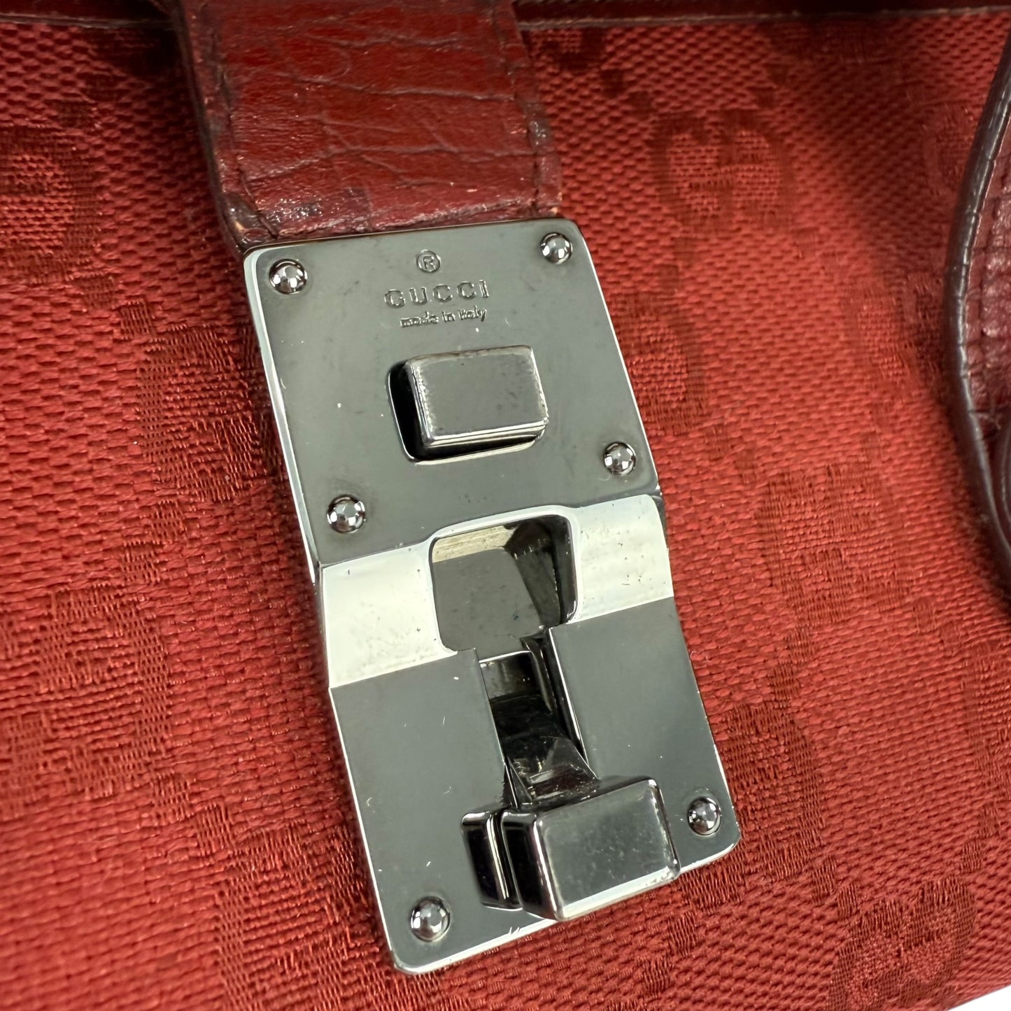 Gucci Monogram Bamboo Mini Handbag