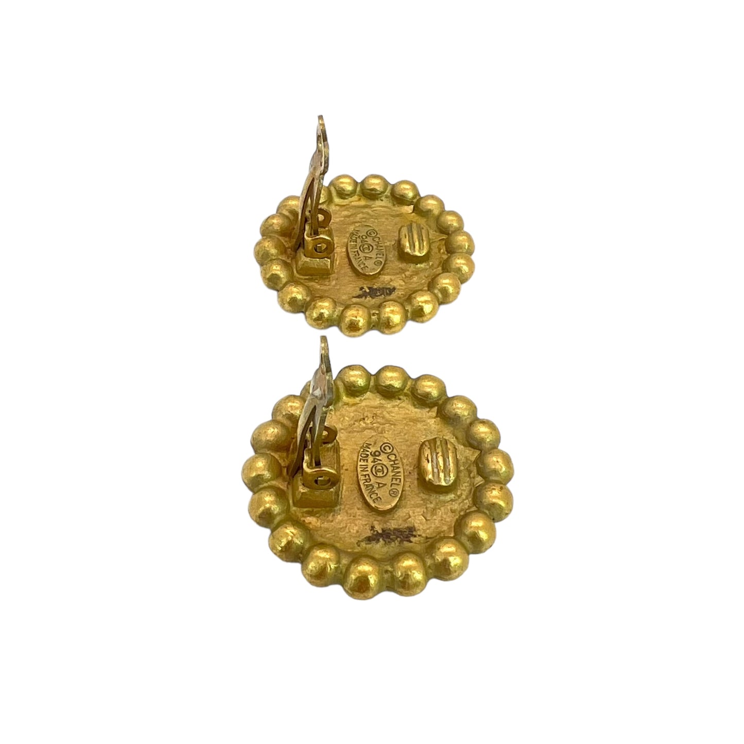 Chanel Vintage CC Clip-On Earrings