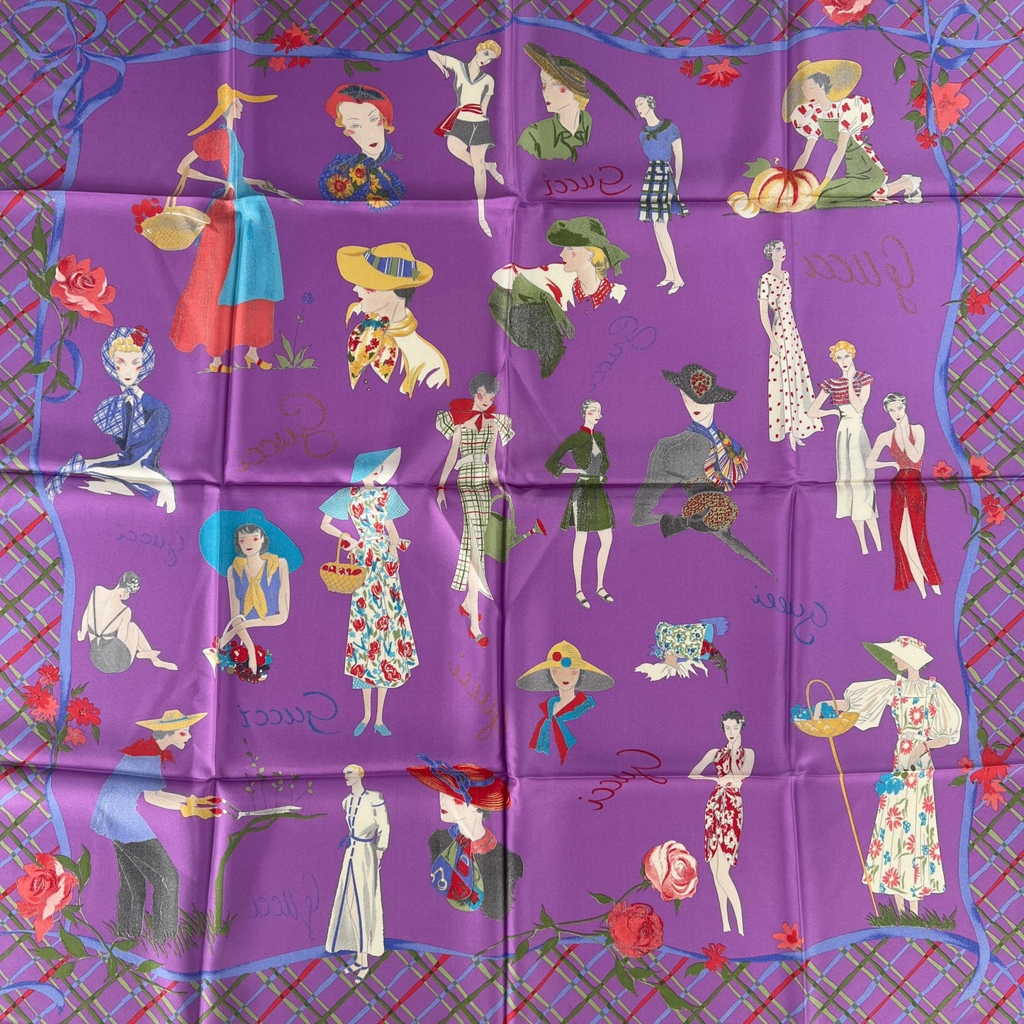 Gucci Vintage Silk Scarf