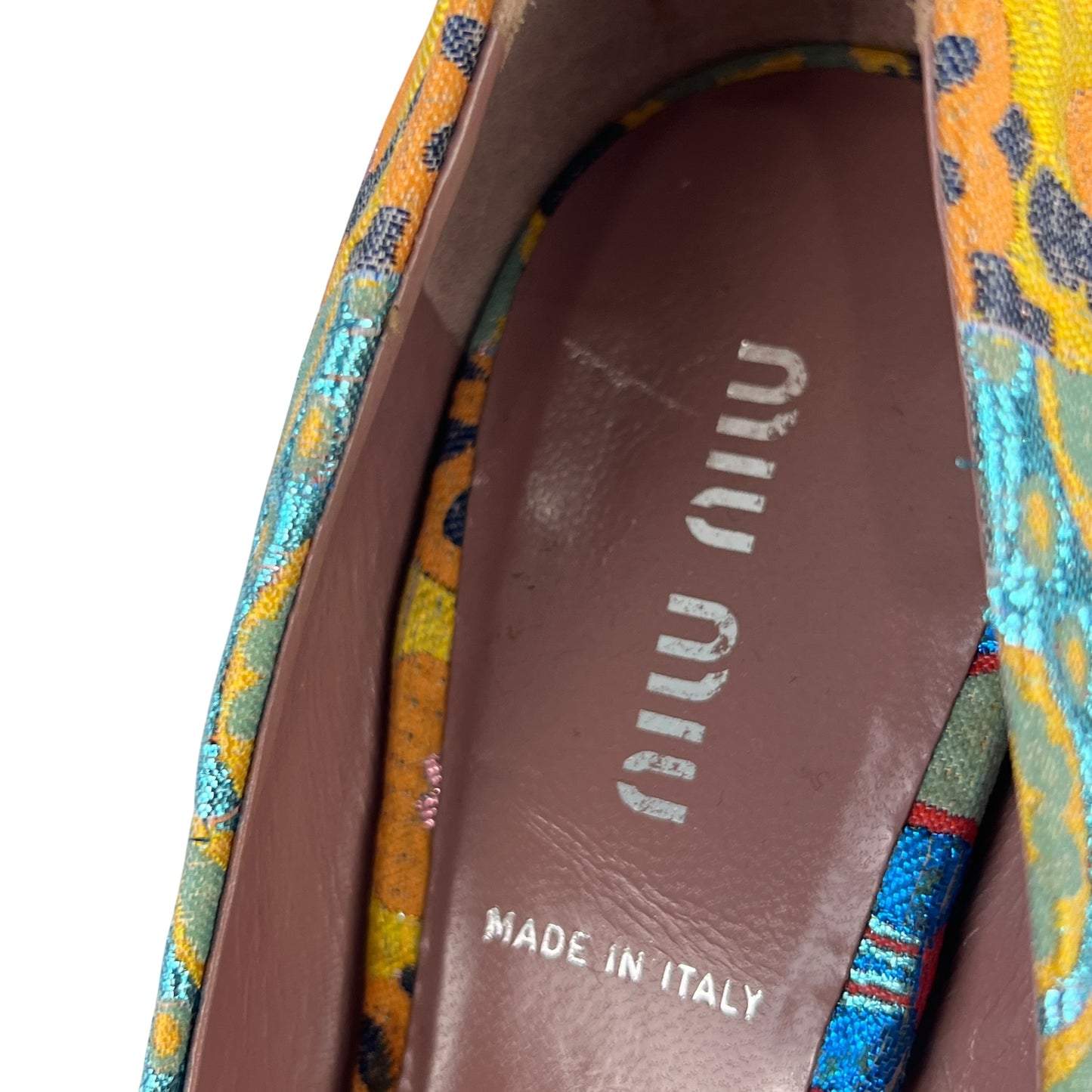 Miu Miu Brocade Heels