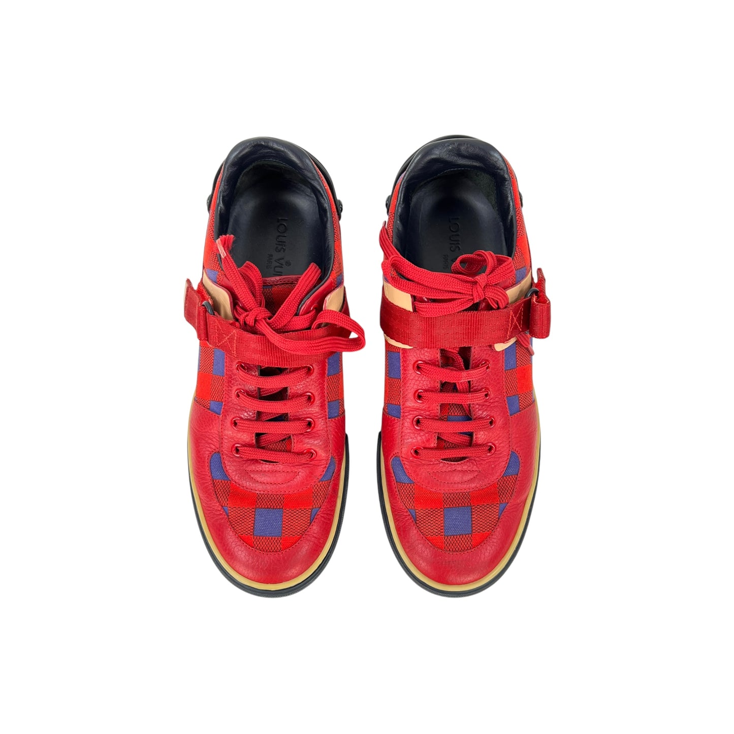 Louis Vuitton Damier Red Sneakers
