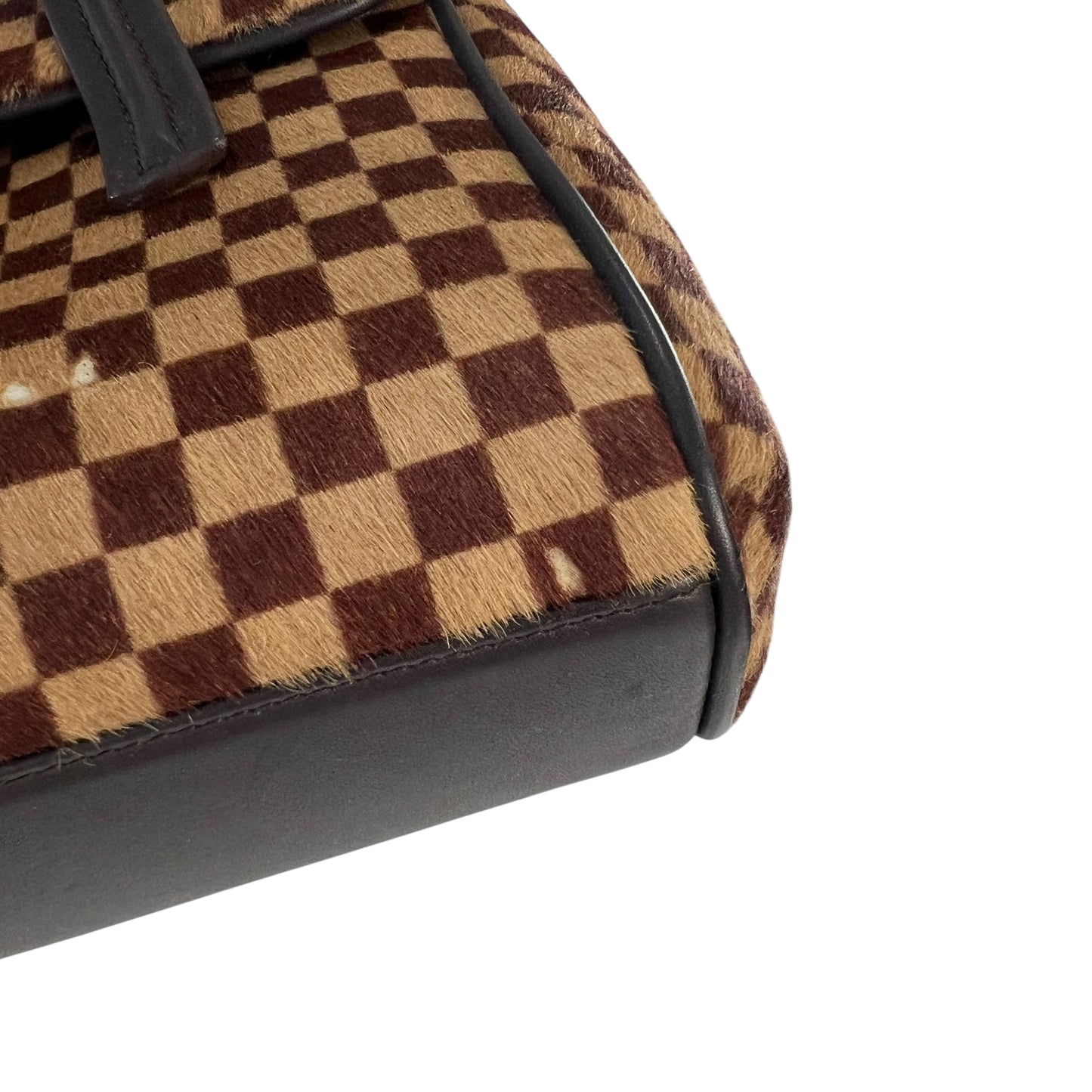 Louis Vuitton Vintage Damier Sauvage Calf Hair Handbag