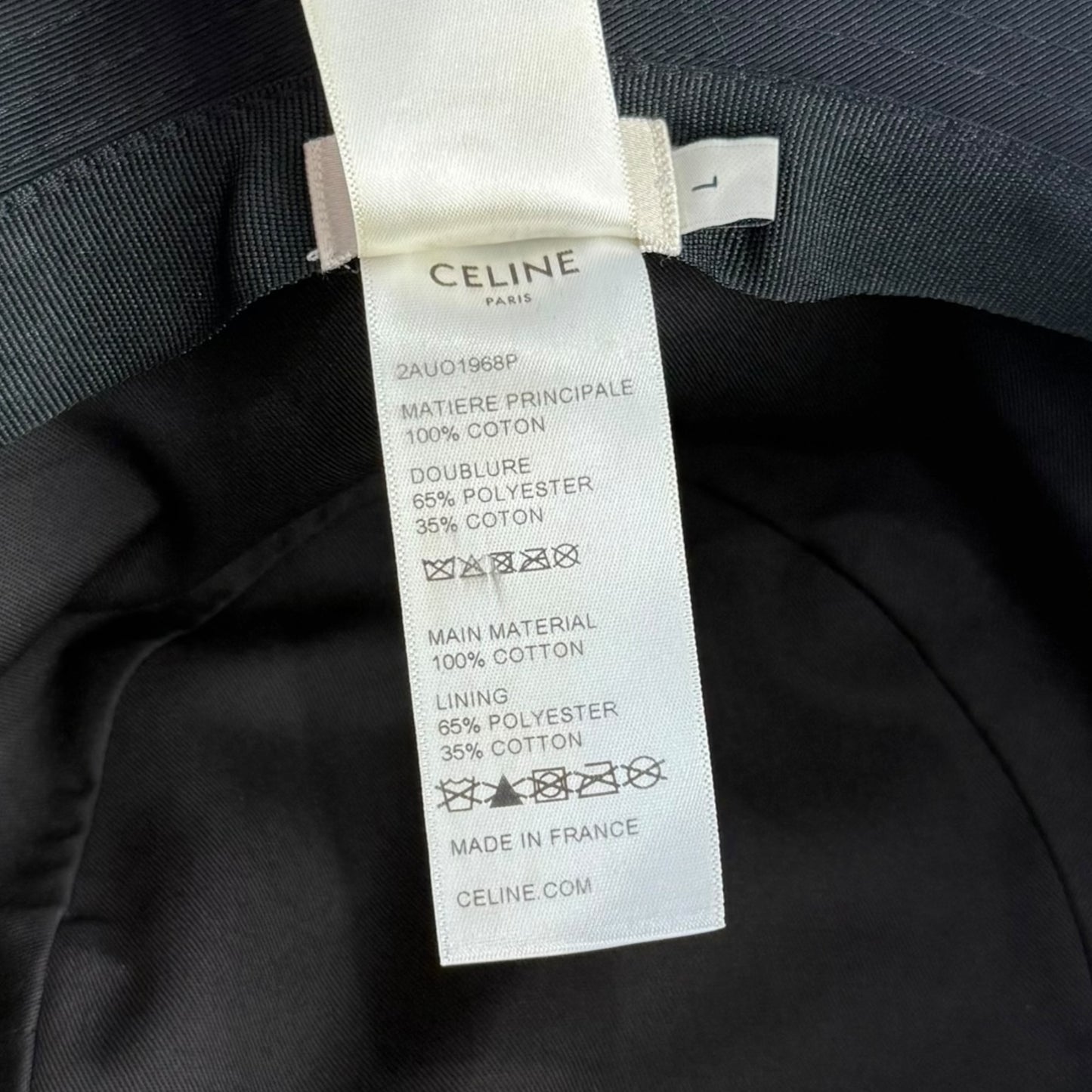 Celine Sequin Logo Bucket Hat