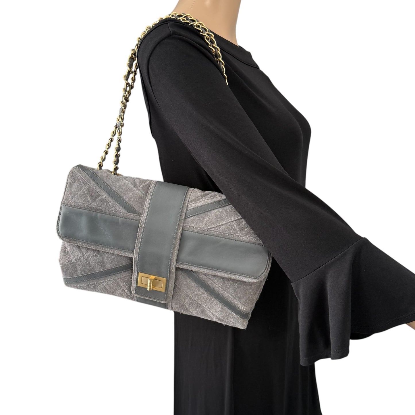 Chanel Union Jack Reissue Quilted Leather & Suede Flap Bag