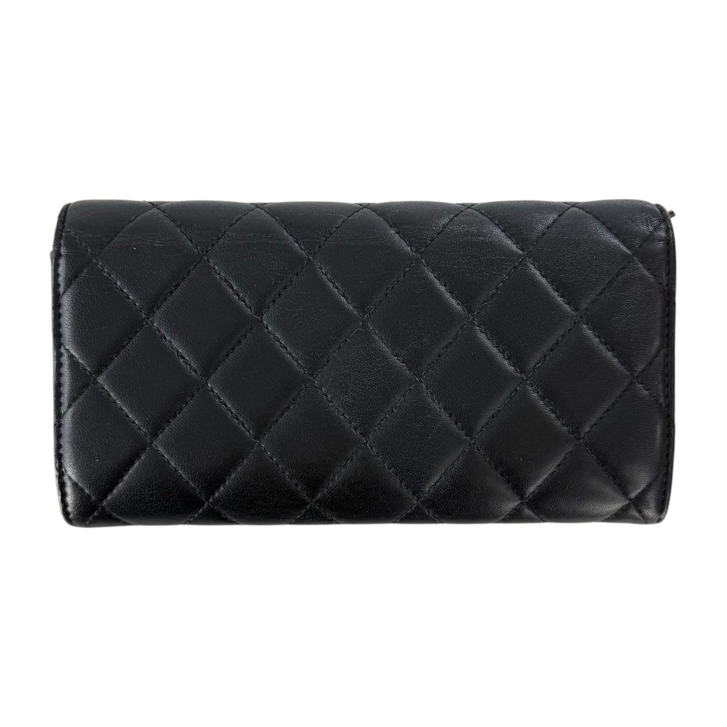 Chanel CC Matelassé Leather Long Wallet