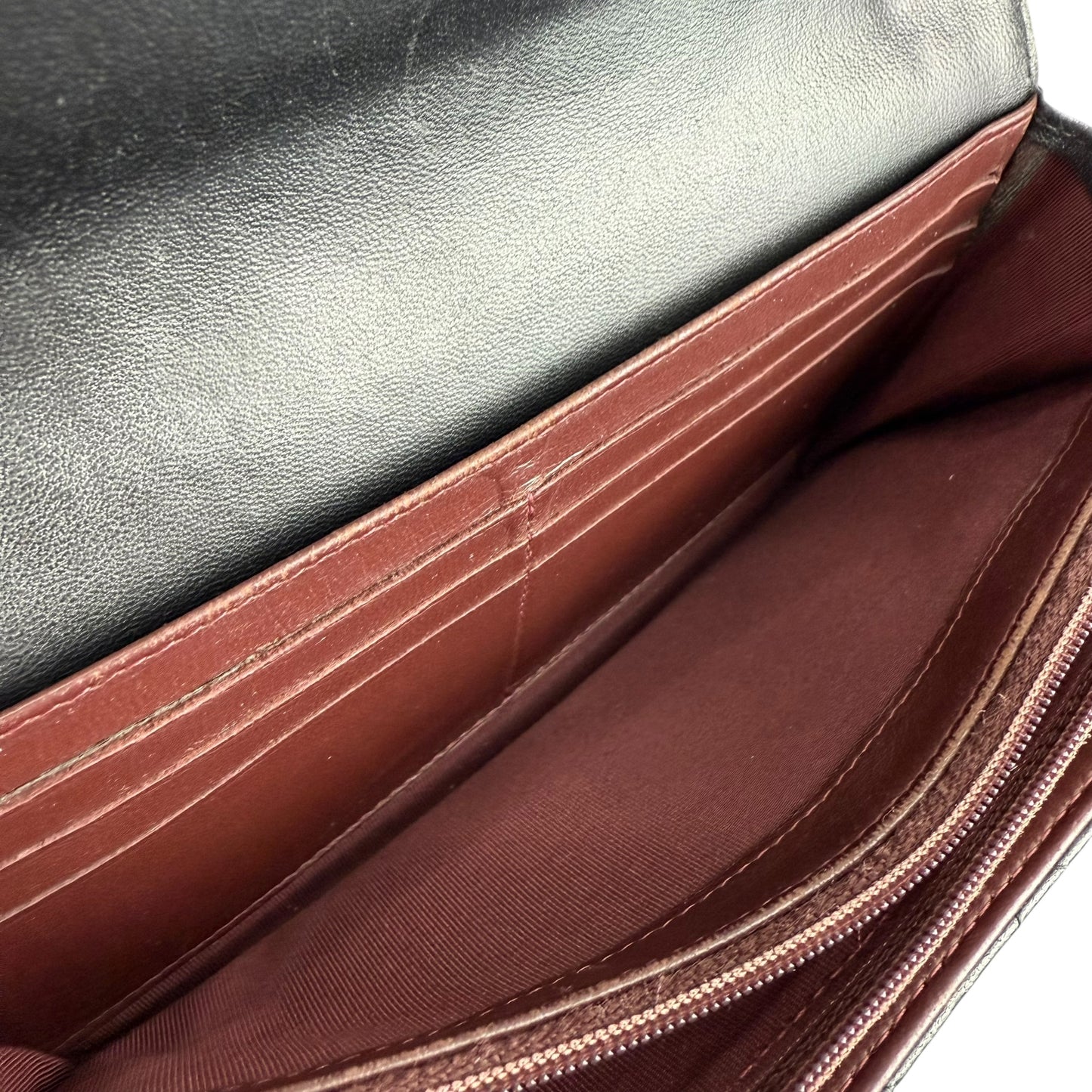 Chanel CC Matelassé Leather Long Wallet