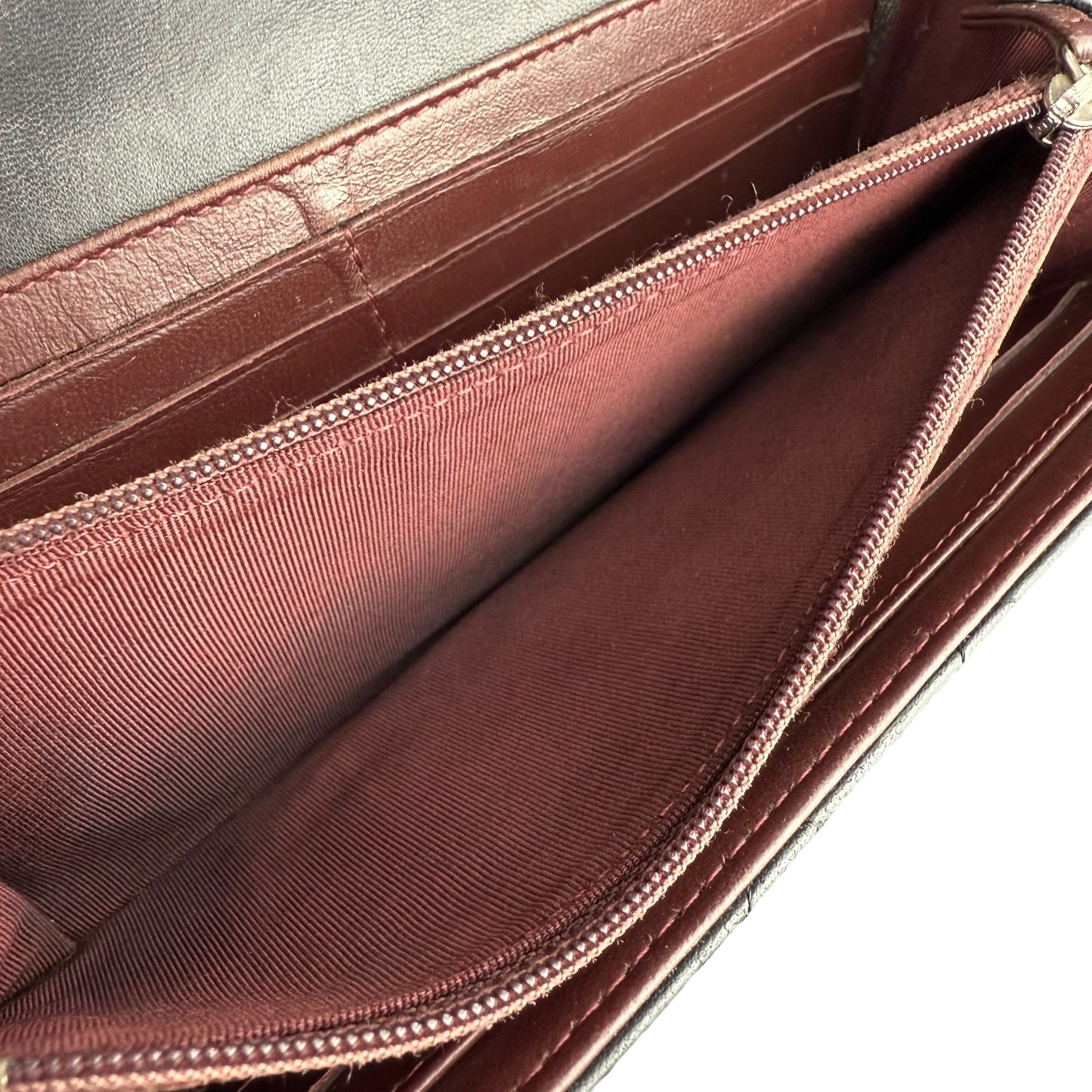 Chanel CC Matelassé Leather Long Wallet