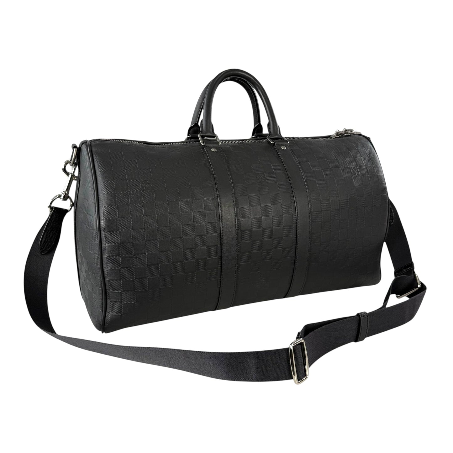 Louis Vuitton Damier Infini Keepall 45 Bandouliere Duffle Bag