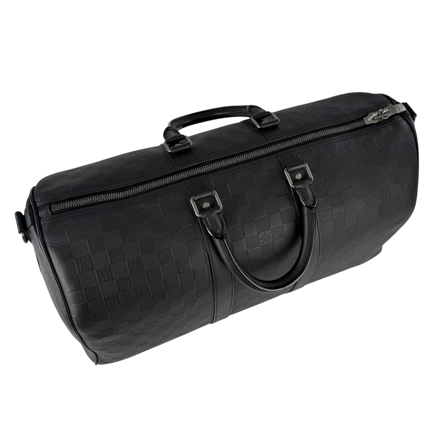 Louis Vuitton Damier Infini Keepall 45 Bandouliere Duffle Bag