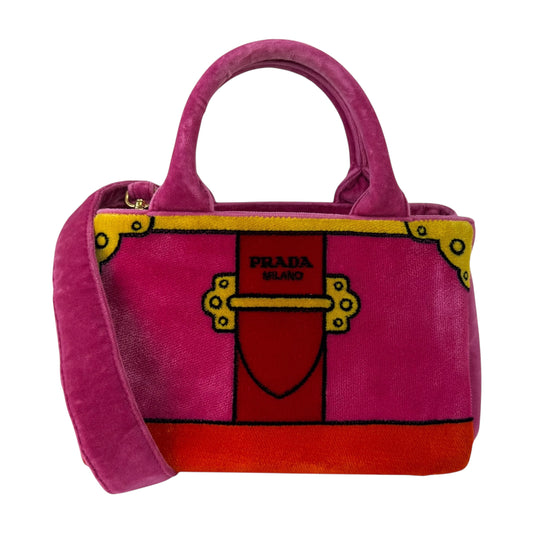 Prada Velvet Canapa Mini Tote Bag