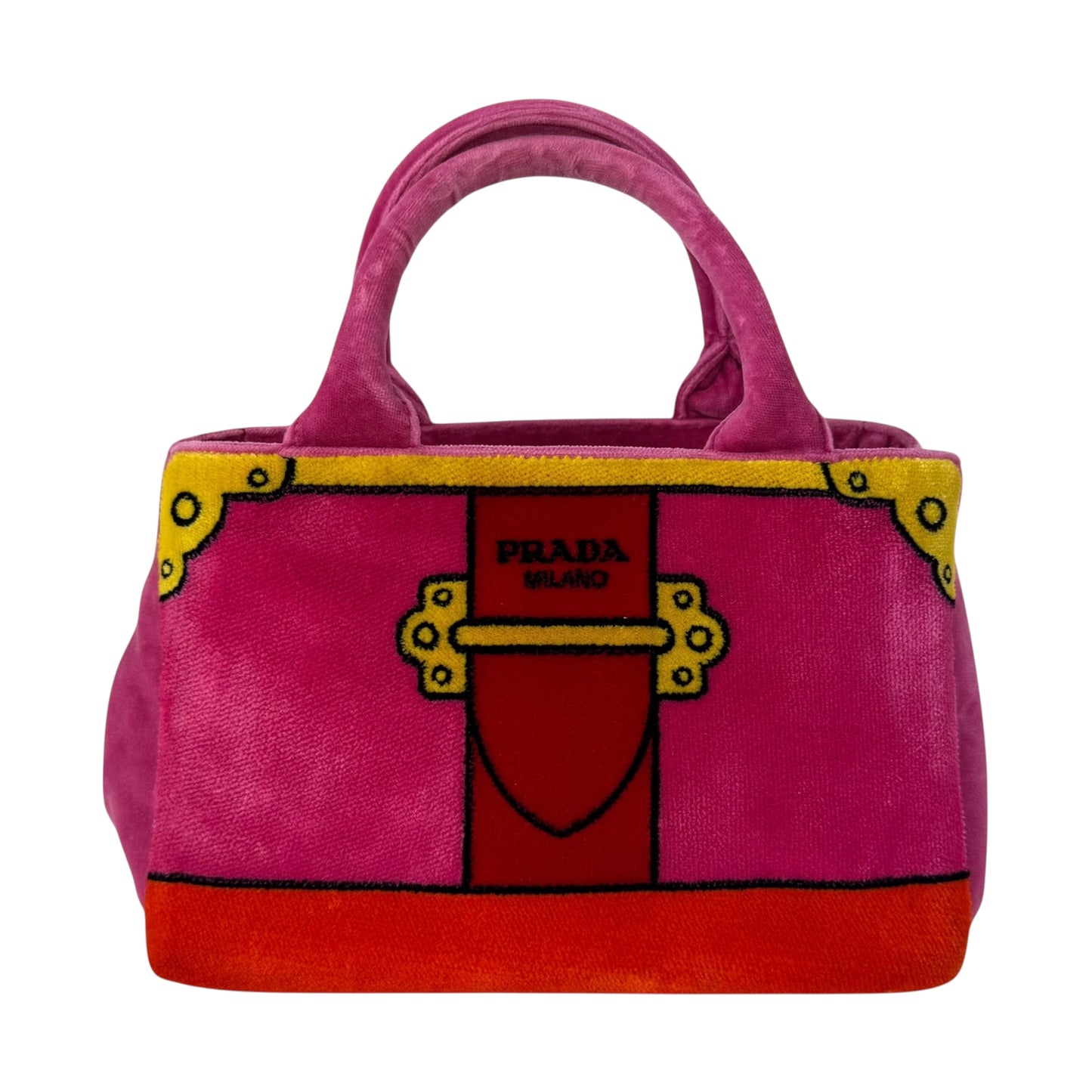 Prada Velvet Canapa Mini Tote Bag