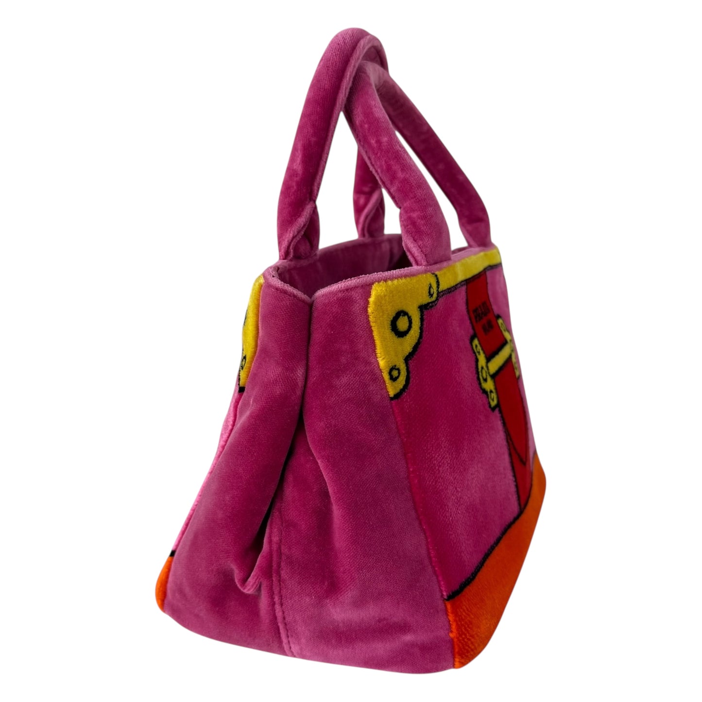 Prada Velvet Canapa Mini Tote Bag