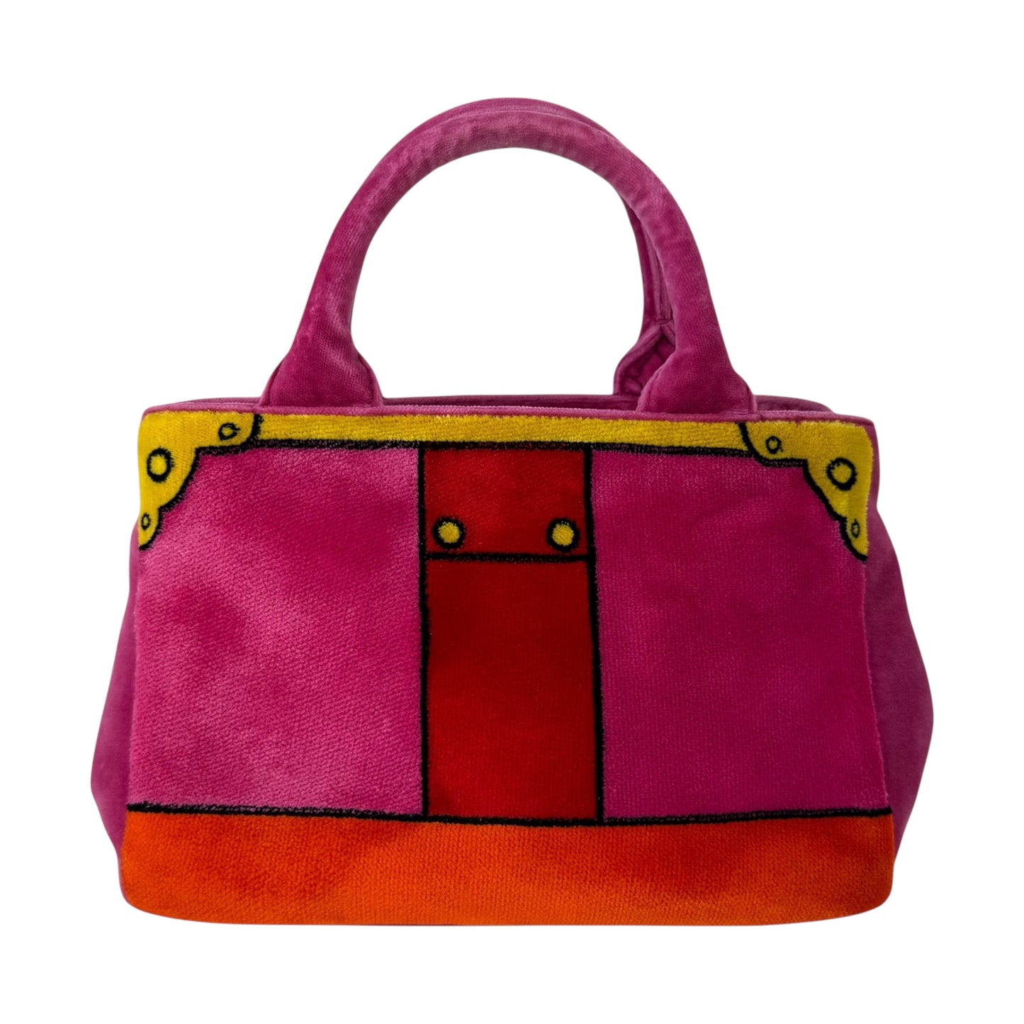 Prada Velvet Canapa Mini Tote Bag