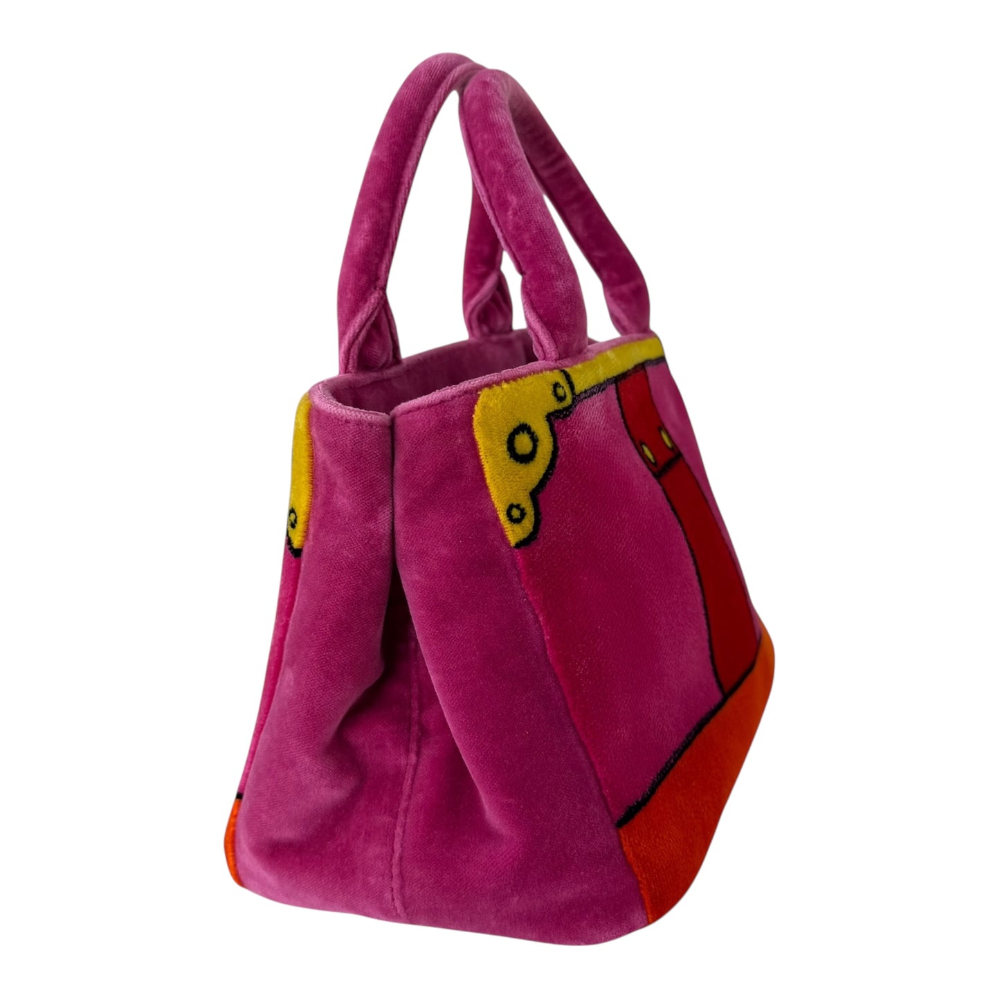 Prada Velvet Canapa Mini Tote Bag