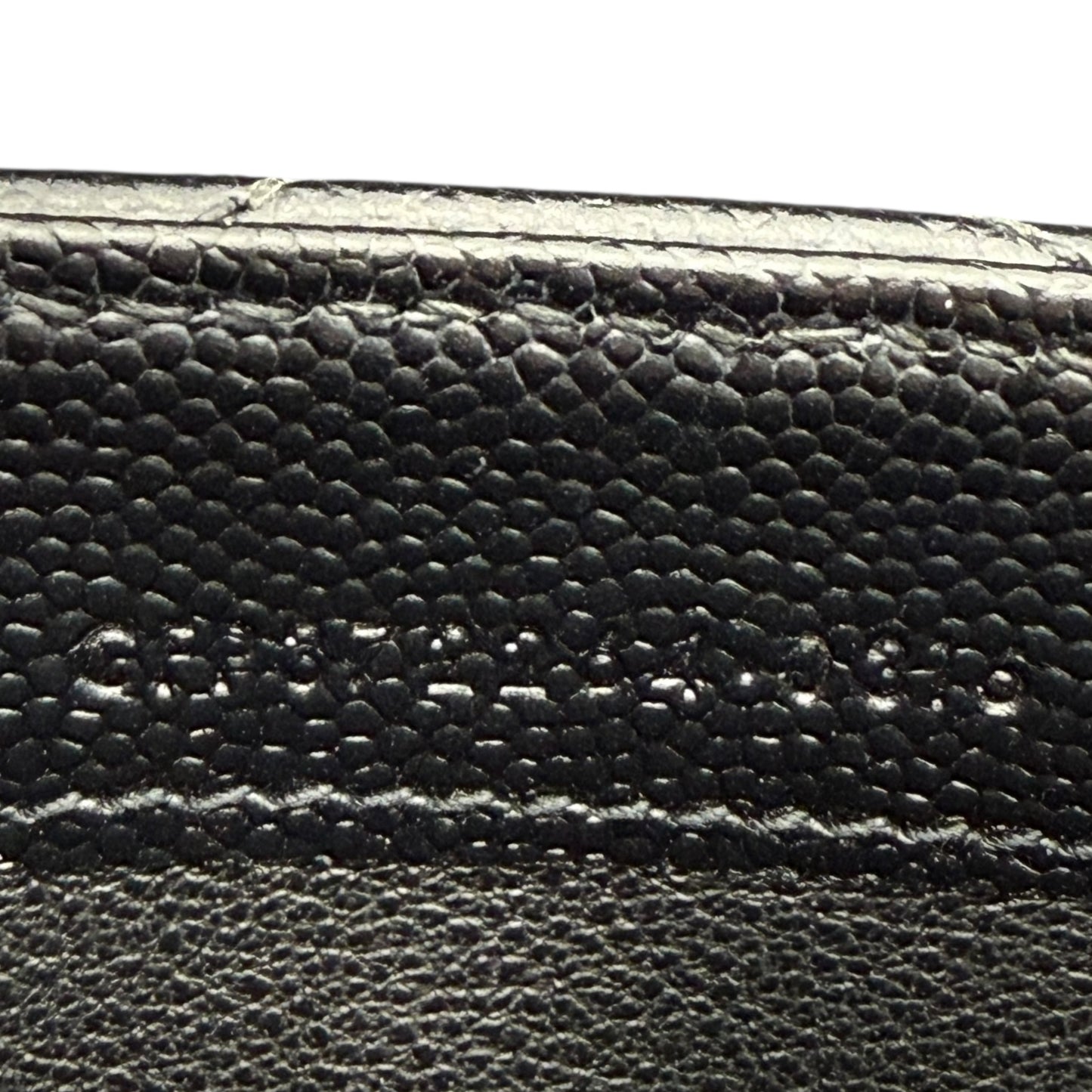Saint Laurent Grain De Poudre Matelasse Chevron Flap Wallet