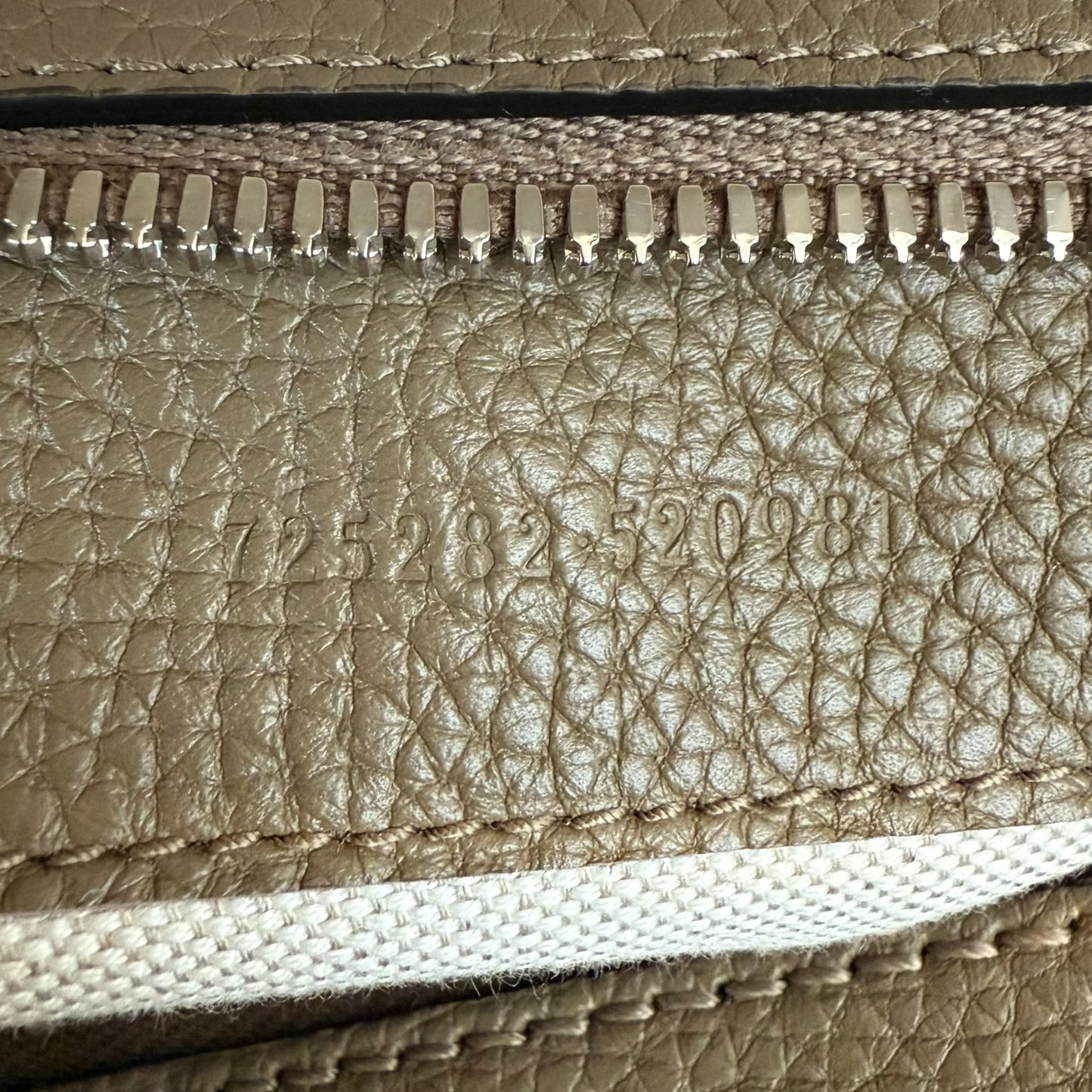 Gucci GG Jumbo Monogram Embossed Leather Duffle Bag