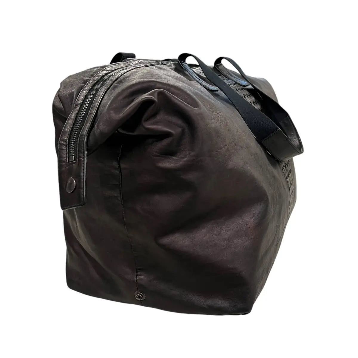 Bottega Veneta Intrecciato Leather Duffle Bag