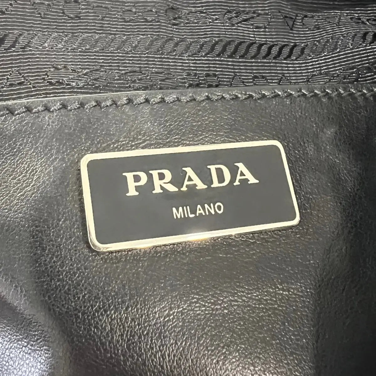 Prada Studded Tessuto Fur Backpack