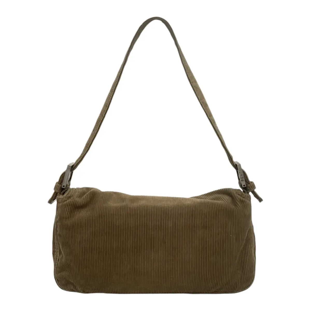 Fendi Corduroy Baguette Shoulder Bag