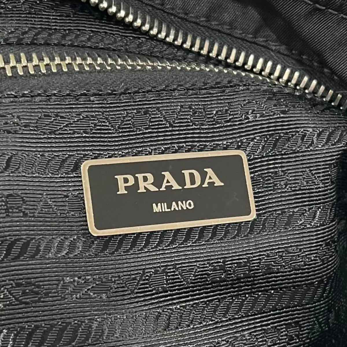 Prada Tessuto Skull & Crossbones Crossbody Bag