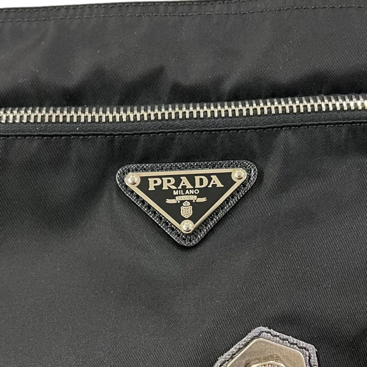 Prada Tessuto Skull & Crossbones Crossbody Bag