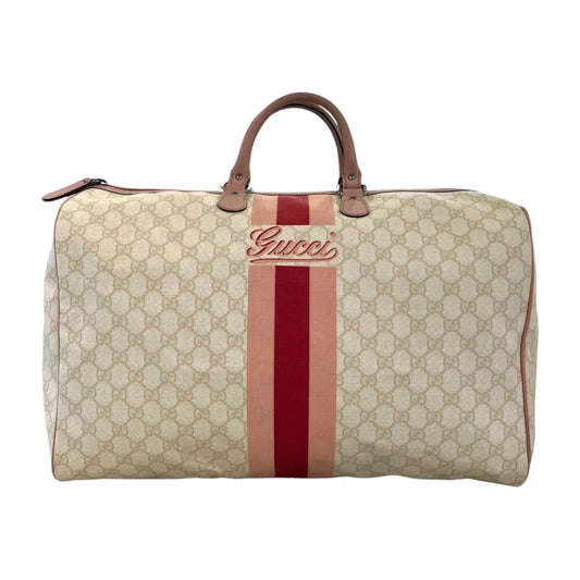 Gucci Monogram Web Stripe Joy Duffle Bag