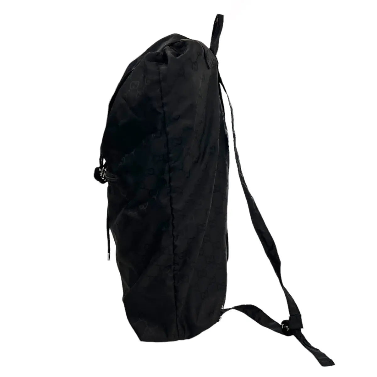 Gucci Monogram Nylon Bear Charm Backpack