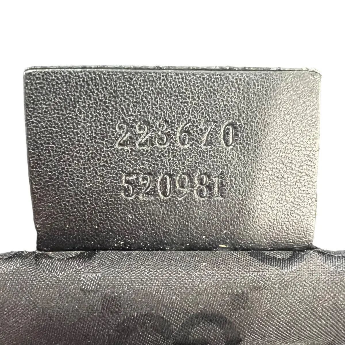 Gucci Monogram Nylon Bear Charm Backpack