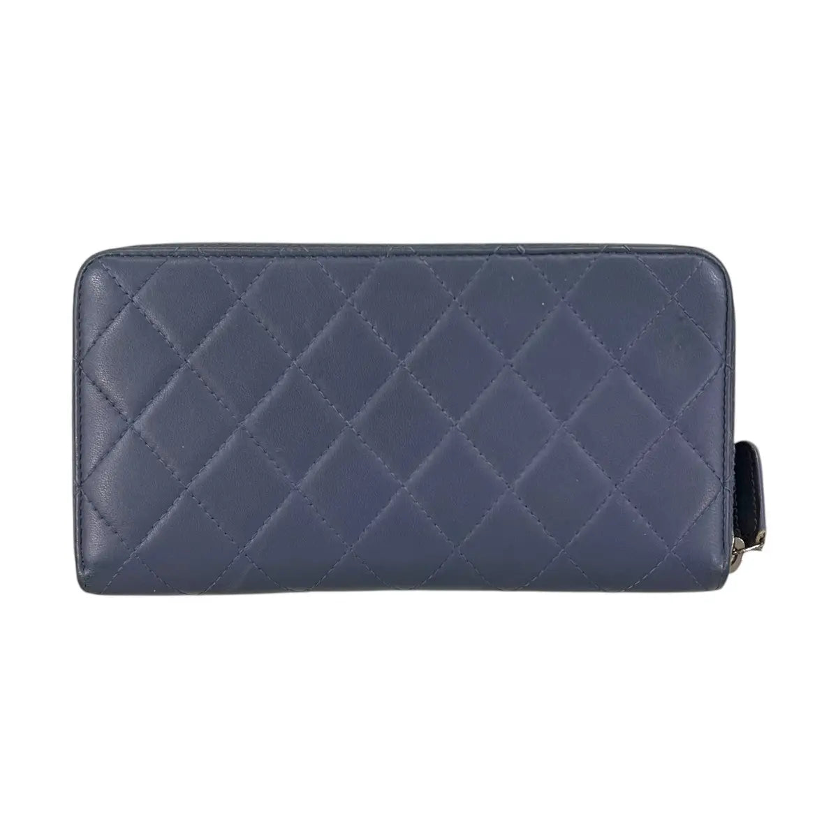 Chanel CC Quilted Lambskin Zip Around Wallet