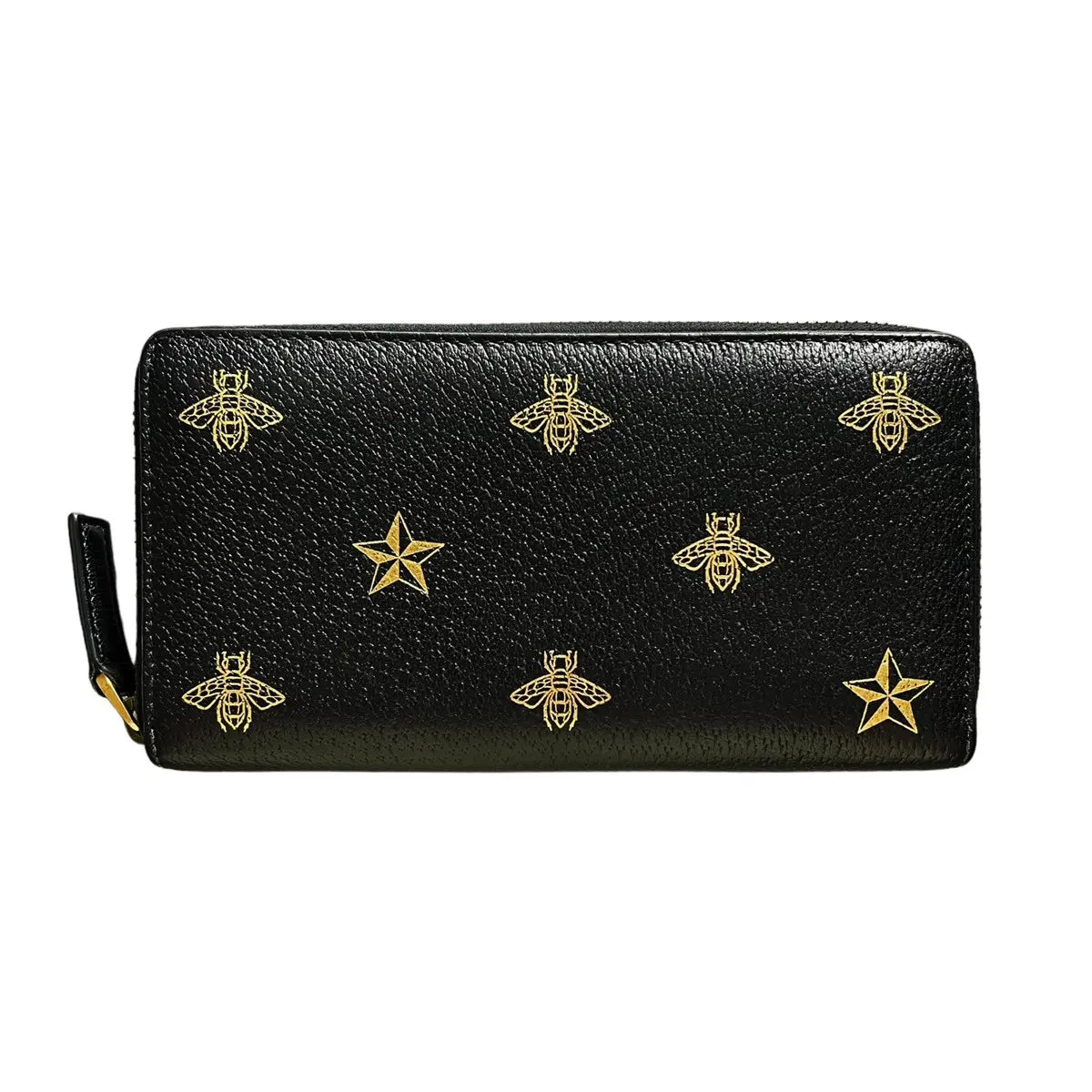 Gucci Bee Star Zip Around Wallet