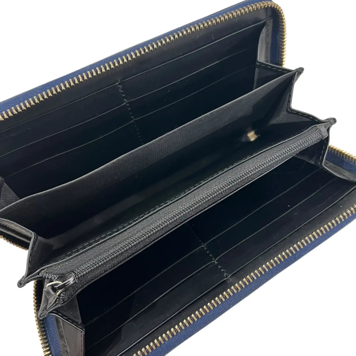 Gucci Monogram Bee Leather Zip Around Wallet