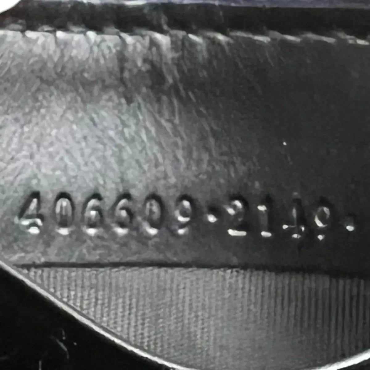 Gucci Monogram Bee Leather Zip Around Wallet