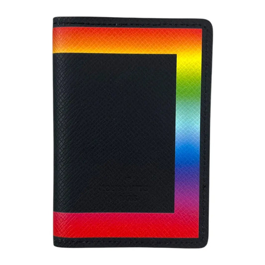 Louis Vuitton Taiga Rainbow Pocket Organizer Card Holder Wallet