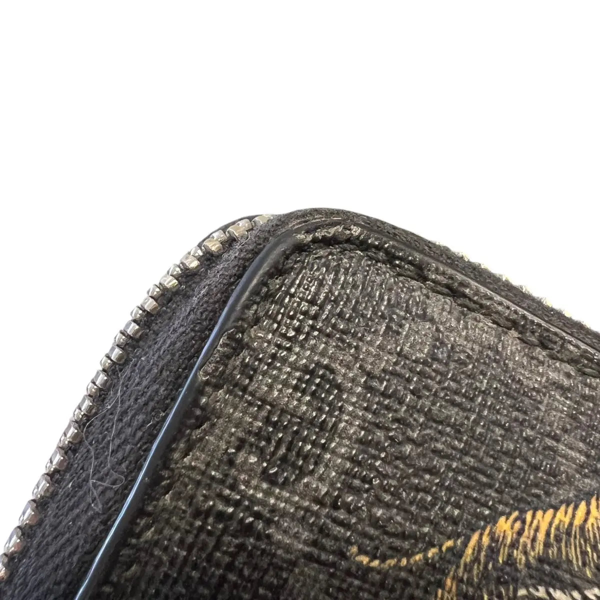 Gucci Leaping Tiger Monogram Continental Zip Around Wallet