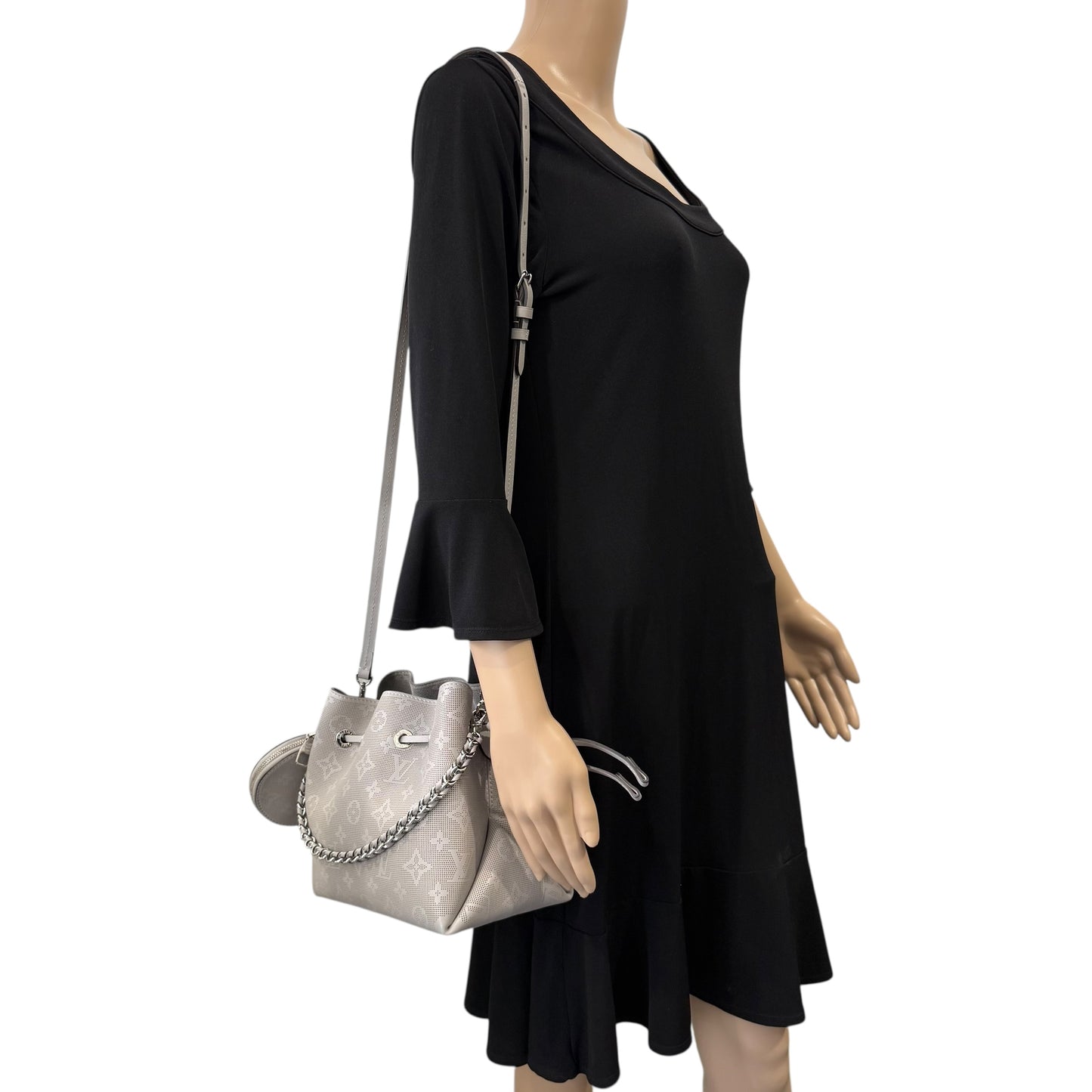 Louis Vuitton Bella Mahina Leather Bella Bucket Bag