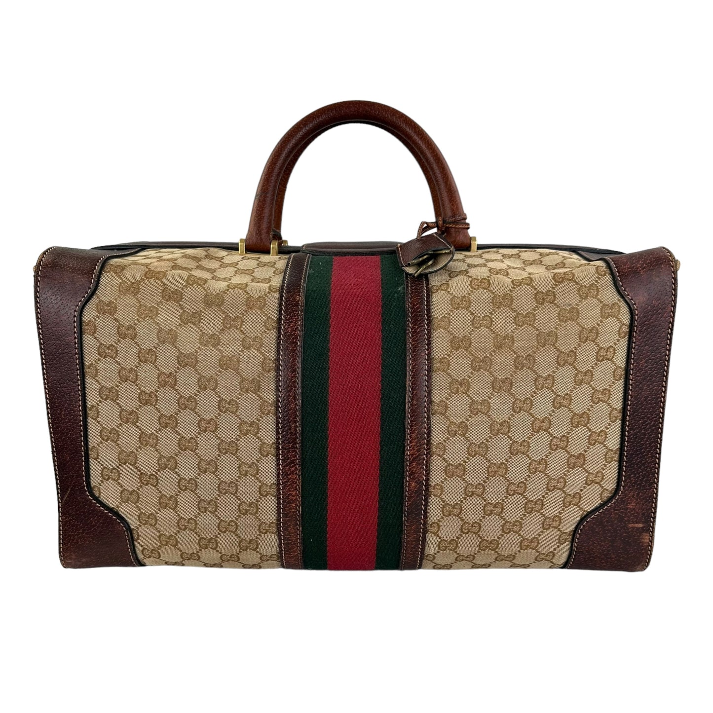 Gucci Vintage Monogram Canvas Travel Bag