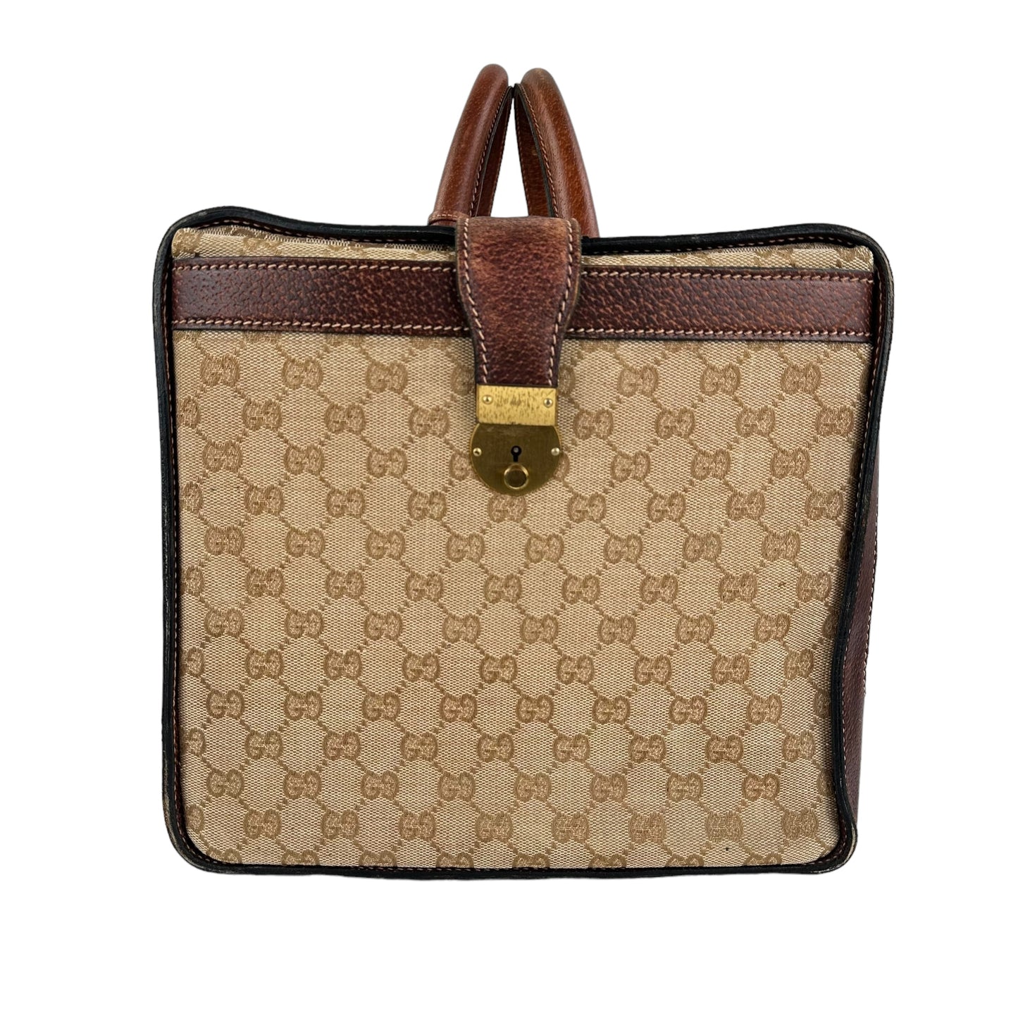 Gucci Vintage Monogram Canvas Travel Bag