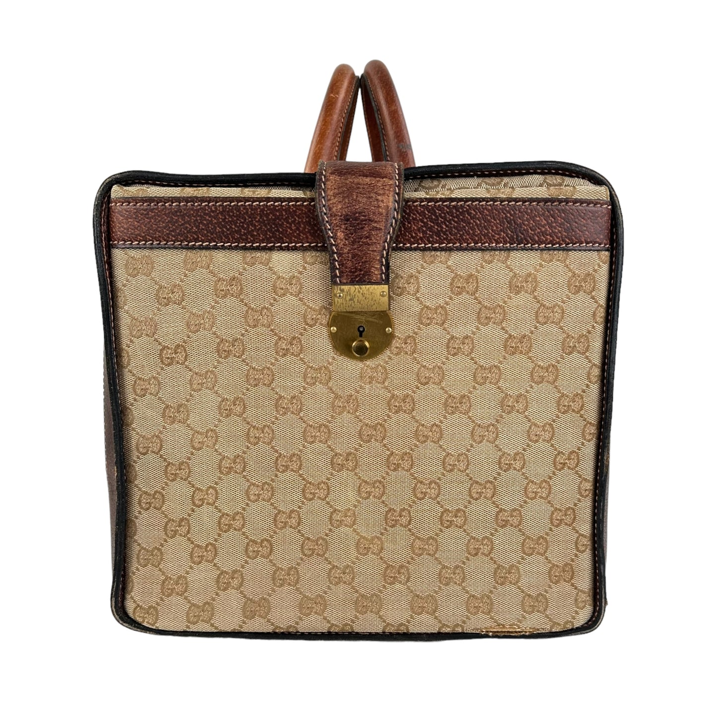 Gucci Vintage Monogram Canvas Travel Bag
