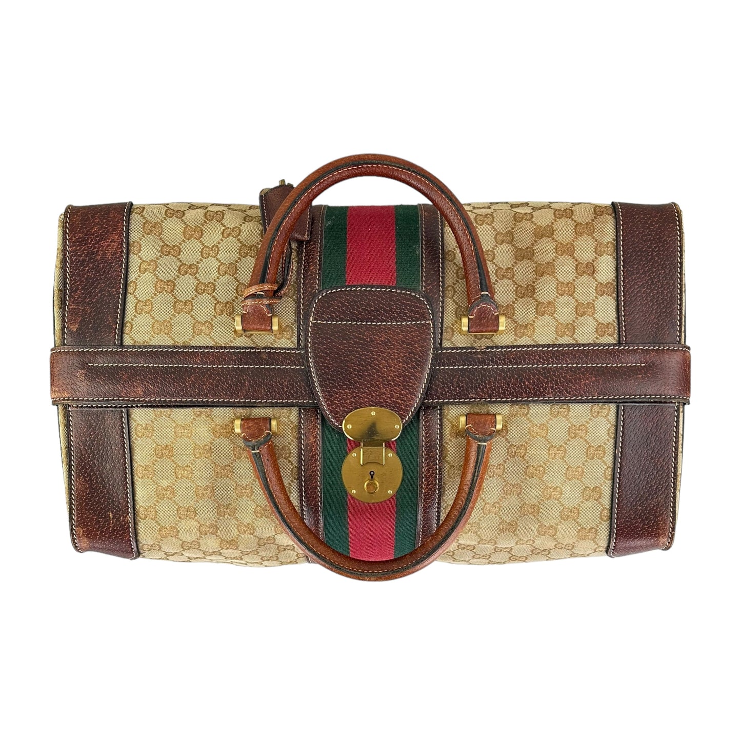Gucci Vintage Monogram Canvas Travel Bag