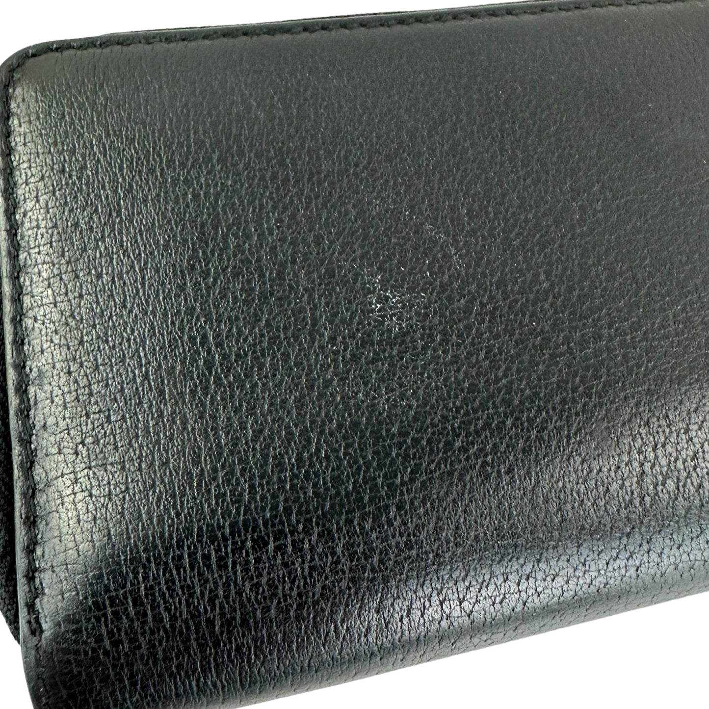 Gucci Sport Black Leather Zip Around Long Wallet