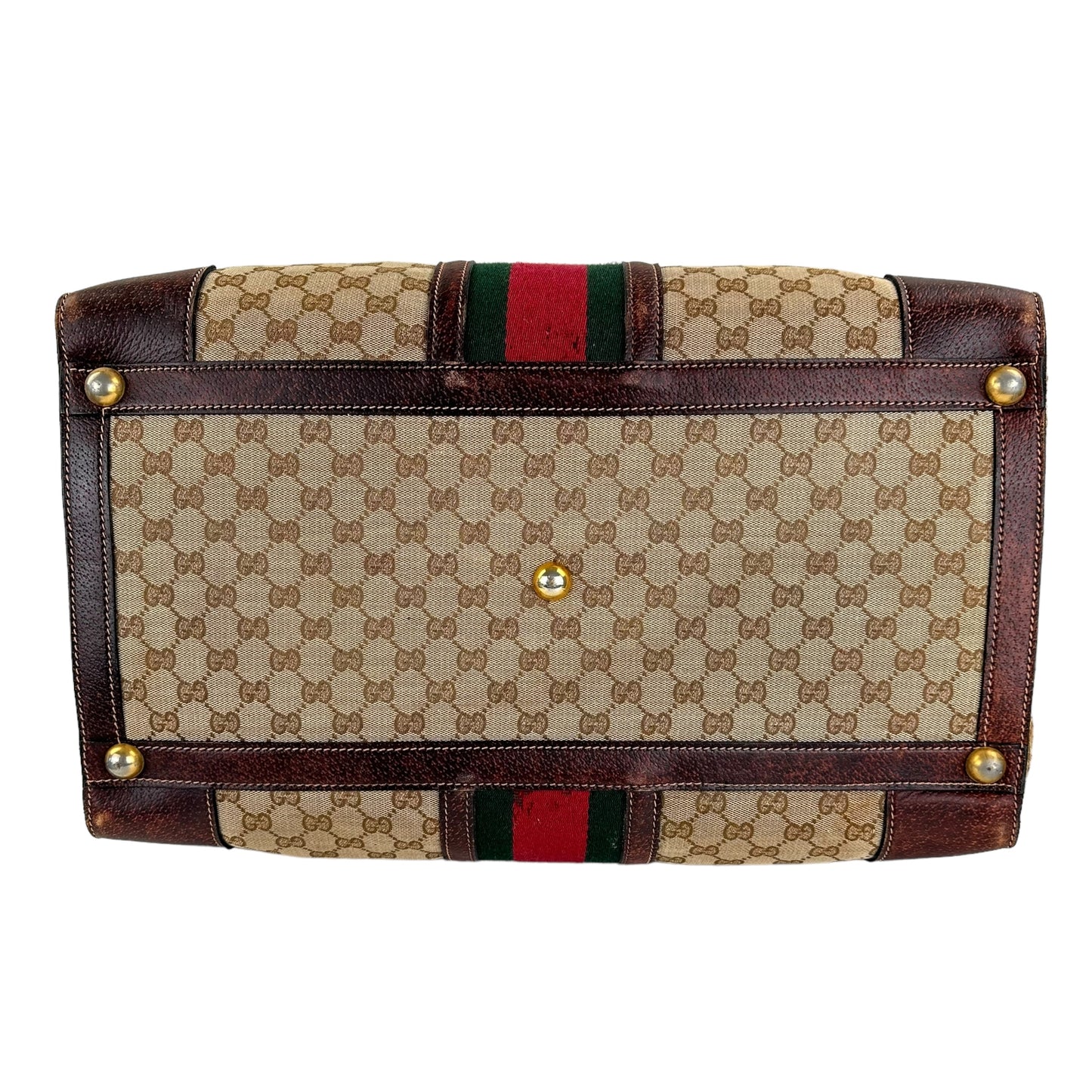 Gucci Vintage Monogram Canvas Travel Bag
