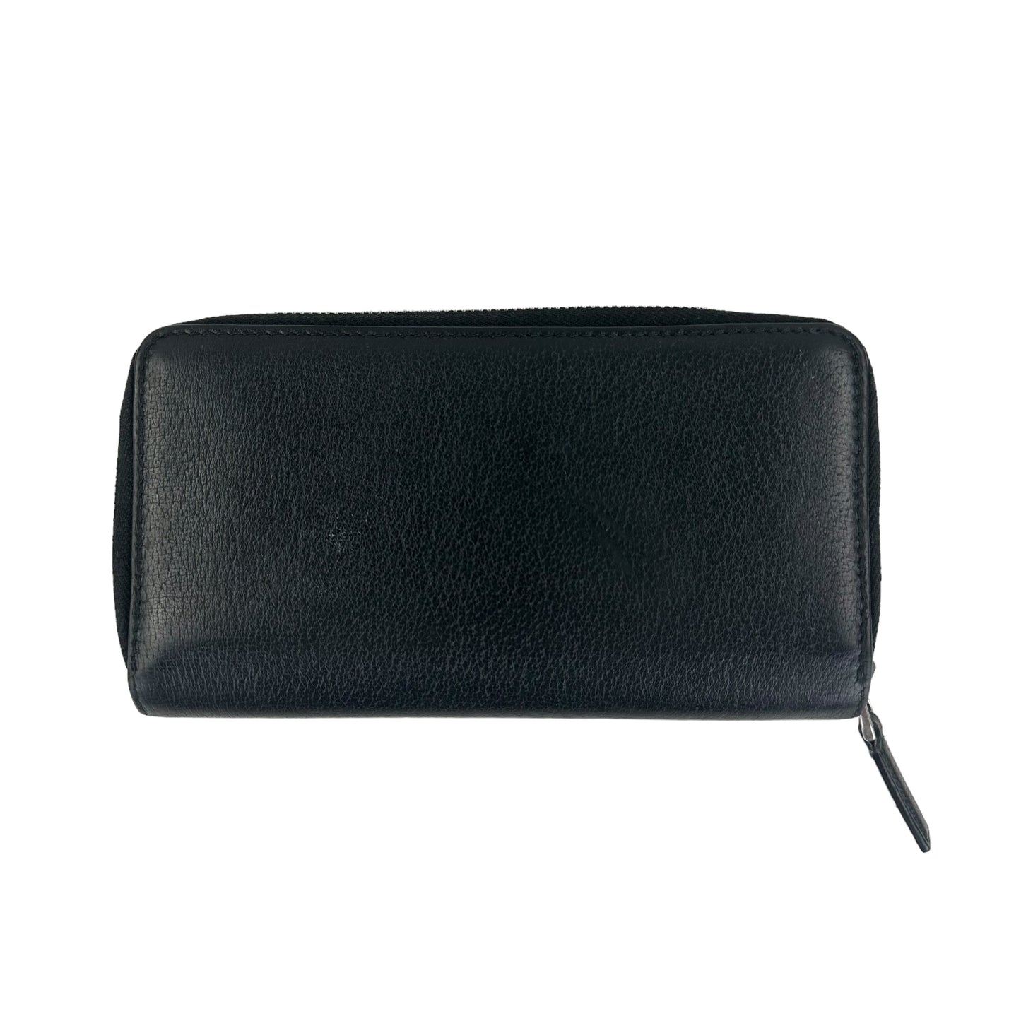 Gucci Sport Black Leather Zip Around Long Wallet